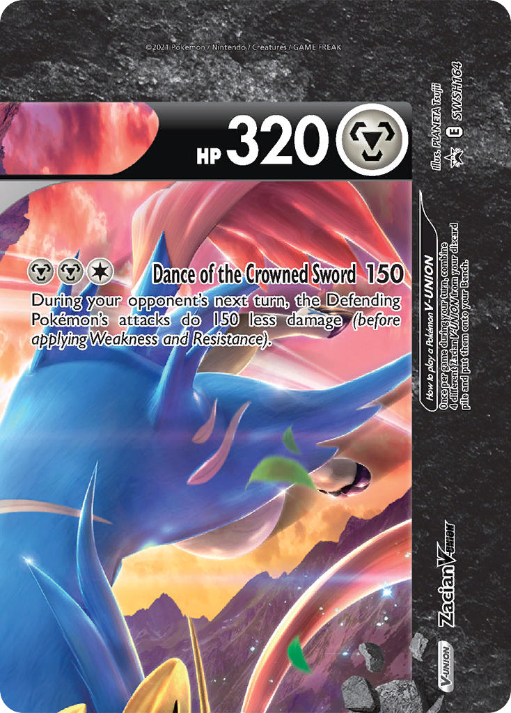 Sword & Shield Promo's Zacian V-UNION #164